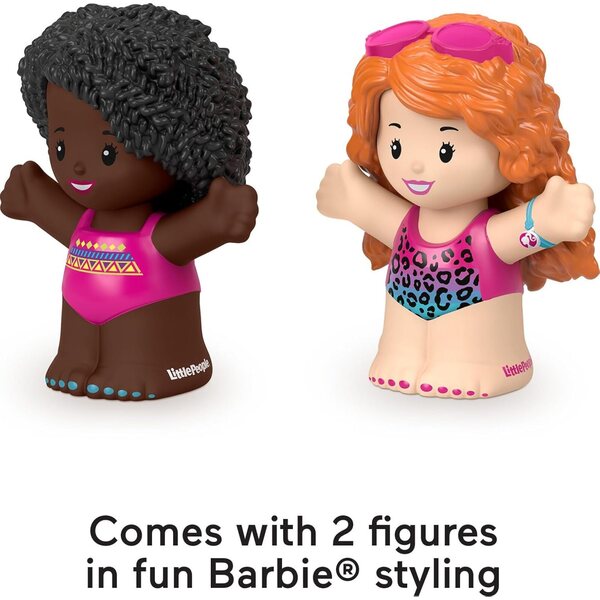 Fisher-Price Little People Barbie mit 2 Charakteren für Vorschulspiel ab 18 Monaten