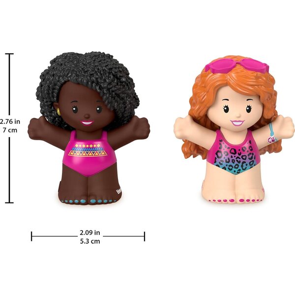 Fisher-Price Little People Barbie mit 2 Charakteren für Vorschulspiel ab 18 Monaten