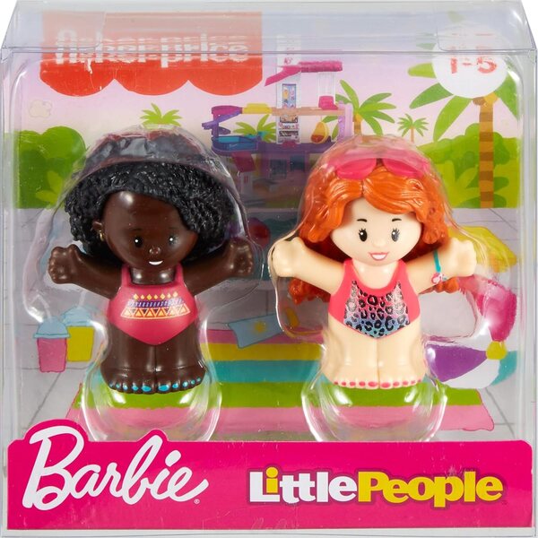 Fisher-Price Little People Barbie mit 2 Charakteren für Vorschulspiel ab 18 Monaten