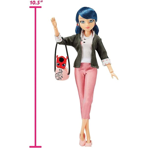 Pupazzo Marinette Miraculous 26 cm con accessori e articolazioni posa-gioco