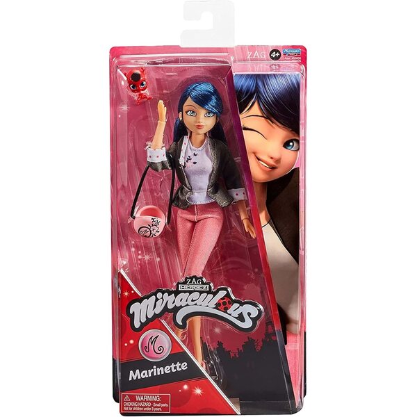 Pupazzo Marinette Miraculous 26 cm con accessori e articolazioni posa-gioco