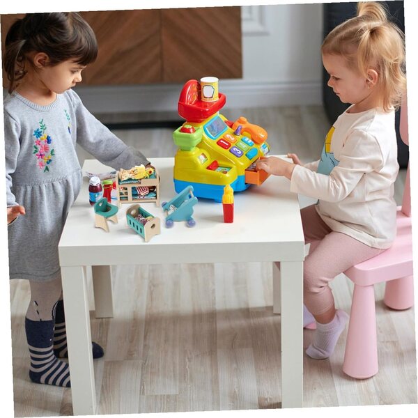 Set Mini Mobili Cucina in Legno e Tessuto per Casa delle Bambole - Decorazioni Miniatura Sicure