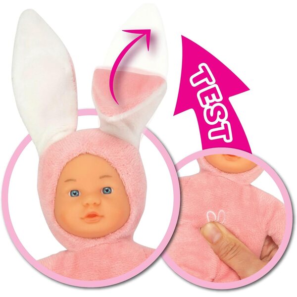 Laura Funny Bunny: 24 cm große interaktive Hasenpuppen für Kinder ab 12 Monaten