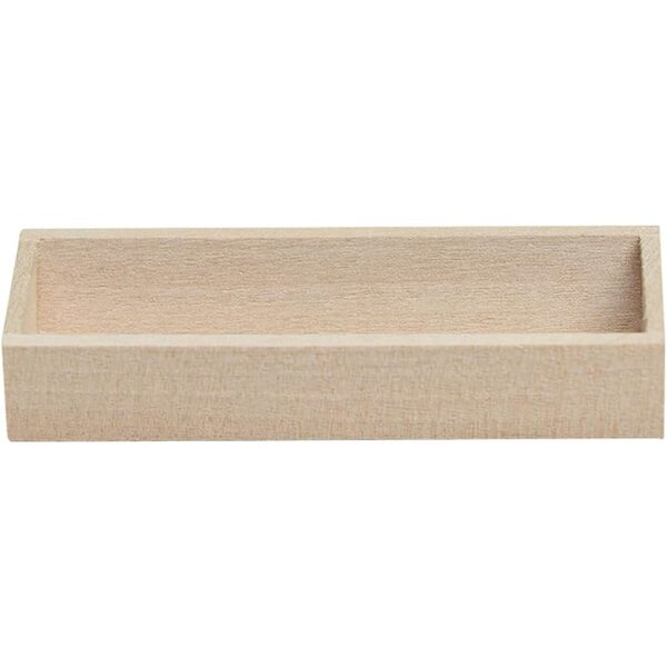 Mini dekorative Holzvase für Puppenhaus – handgefertigtes Deko-Accessoire