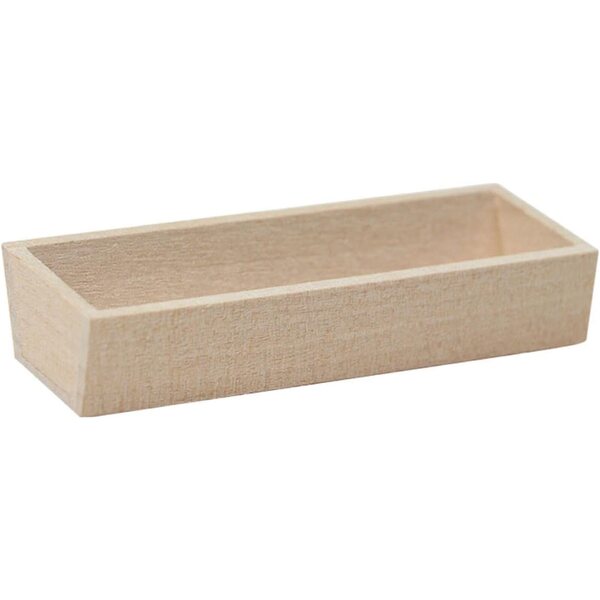 Mini dekorative Holzvase für Puppenhaus – handgefertigtes Deko-Accessoire