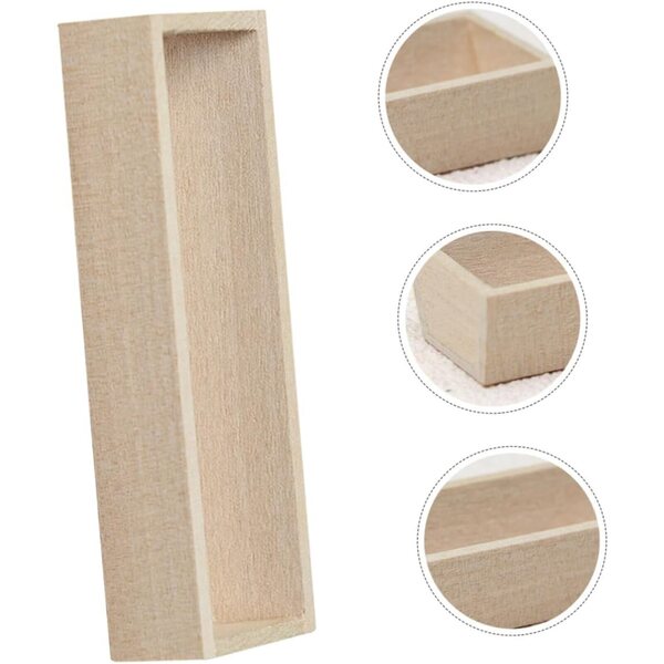 Mini dekorative Holzvase für Puppenhaus – handgefertigtes Deko-Accessoire