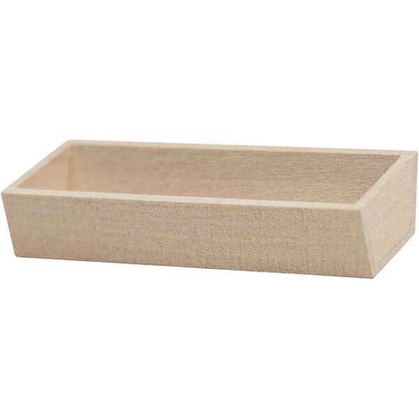 Mini dekorative Holzvase für Puppenhaus – handgefertigtes Deko-Accessoire