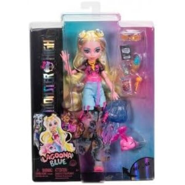 Lagoona Blue Monster High Puppen mit Piranhas und Originalzubehör, ab 4 Jahren
