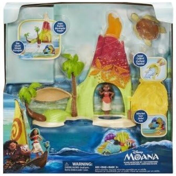 Vaiana Island Adventure Box mit Rutsche und Minipuppe für Kinder ab 3 Jahren
