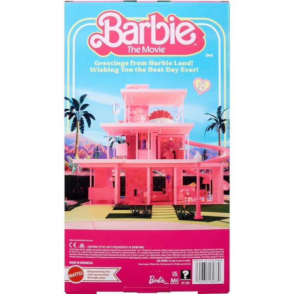 Barbie The Movie Set di 3 abiti iconici con sciarpe e accessori, bambola non inclusa