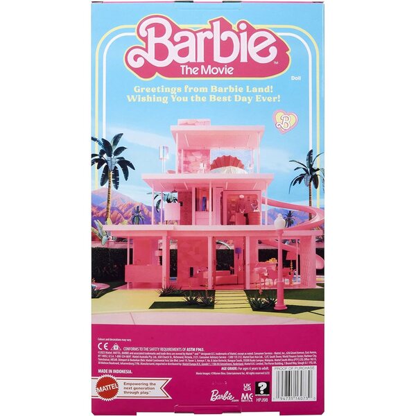 Barbie The Movie Set di 3 abiti iconici con sciarpe e accessori, bambola non inclusa