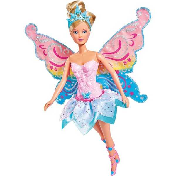 Steffi Love Flying Fairy von Simba, Feenpuppe mit funkelnden Flügeln 29 cm