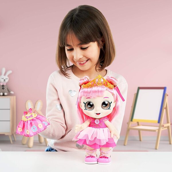 Kindi Kids Donatina Prinzessin mit 2 austauschbaren Kleidern für Kinder von 3–5 Jahren