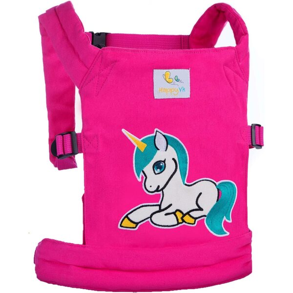 HappyVk Spielzeughalter für Kinder mit Einhorn-Stickerei – bequem und verstellbar