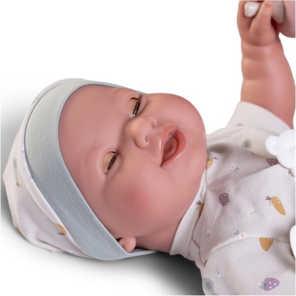 Mia Neugeborene Puppe 42 cm Pinkeln mit Antonio Juan Mehrfarbiger Korb