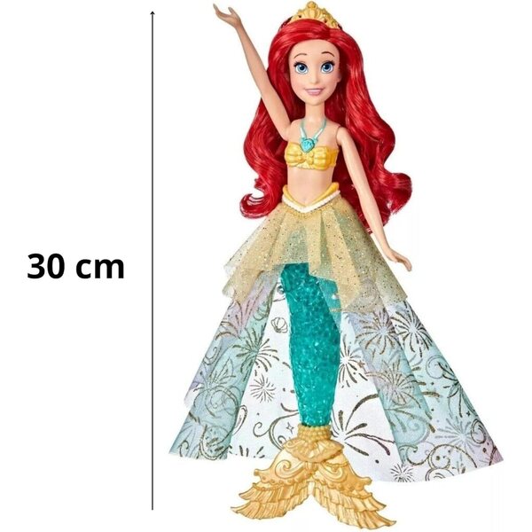 Disney Princess Ariel Ocean Lights 30 cm – Leuchtende Meerjungfrau mit beleuchtetem Schwanz für Mädchen