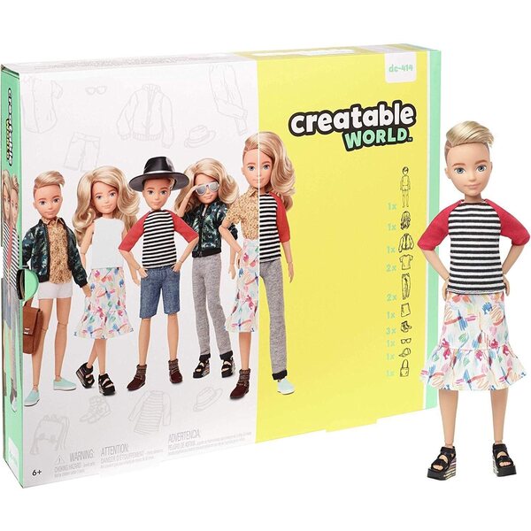 Creatable Mattel 29,94 cm große Puppen mit blonden Haaren und Zubehör für Kinder ab 6 Jahren