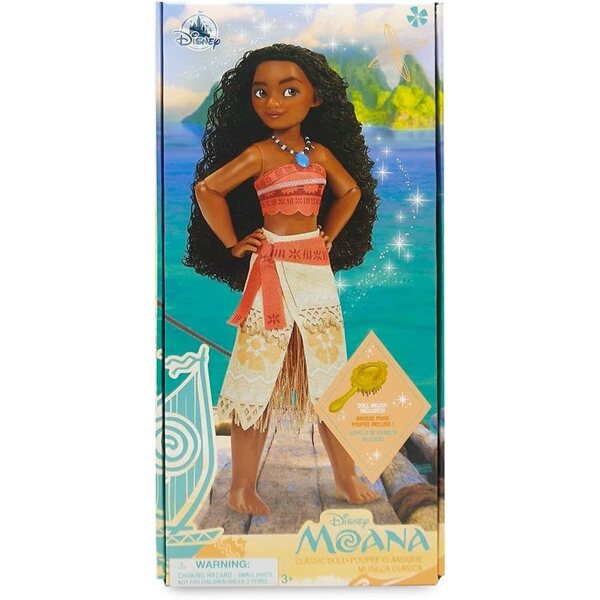 Moana Disney Puppe 26,5 cm mit Zubehör und klassischem Kleid für Kinder ab 3 Jahren