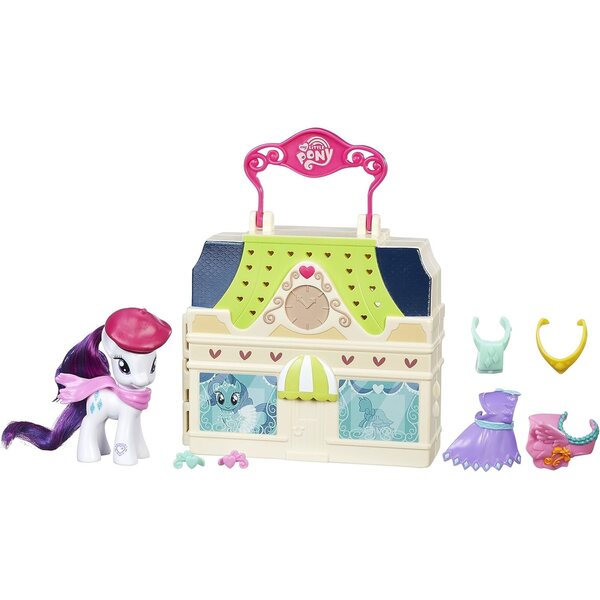 My Little Pony Rarity Dress Shop: Modespielset mit lustigen Accessoires