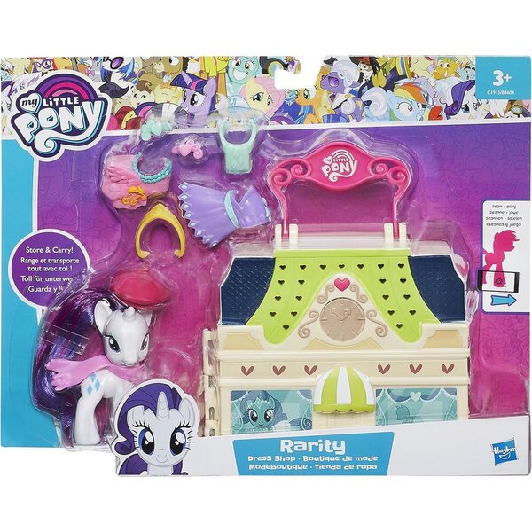 My Little Pony Rarity Dress Shop: Modespielset mit lustigen Accessoires