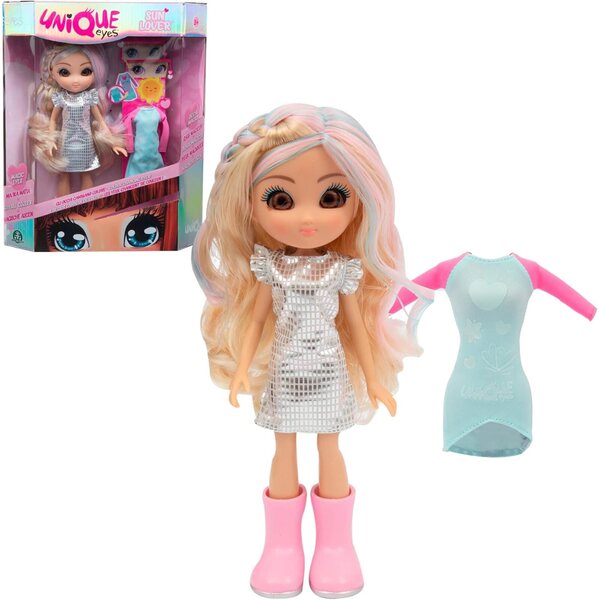 EINZIGARTIGE AUGEN Rebecca 25 cm – Puppe mit Augen, die in der Sonne ihre Farbe ändern Giochi Preziosi