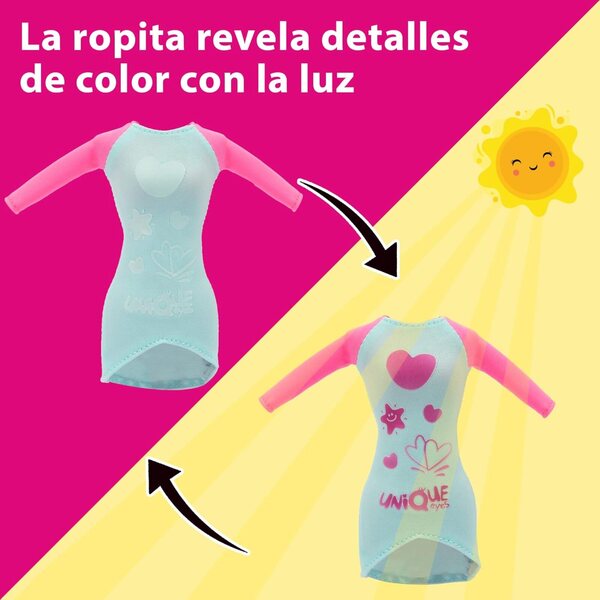 EINZIGARTIGE AUGEN Rebecca 25 cm – Puppe mit Augen, die in der Sonne ihre Farbe ändern Giochi Preziosi