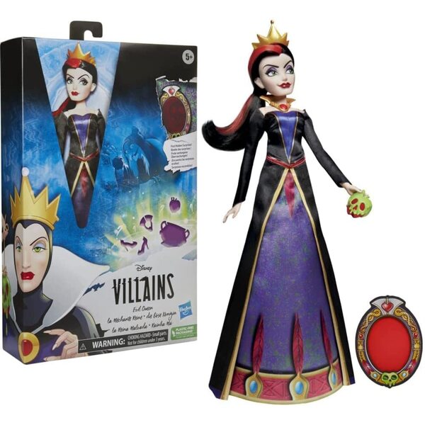 Hasbro Evil Queen Disney Villain Puppen für Kinder ab 3 Jahren Noir/Violet