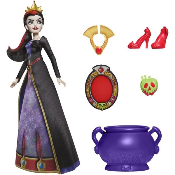 Hasbro Evil Queen Disney Villain Puppen für Kinder ab 3 Jahren Noir/Violet