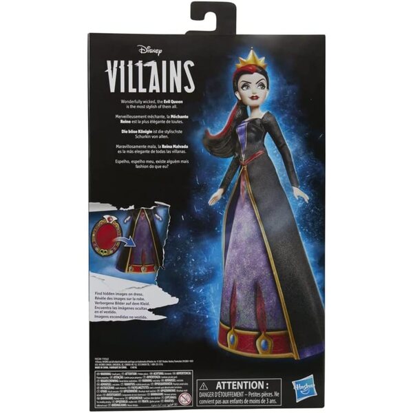 Hasbro Evil Queen Disney Villain Puppen für Kinder ab 3 Jahren Noir/Violet
