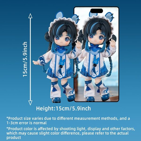 Set 6 Figurines BJD niannyyhouse Nagi Cloud Ruins 1/12 avec vêtements et articulations