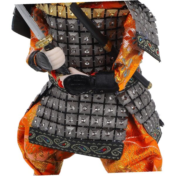 VICASKY Bambola Samurai Giapponese Decorazione Casa Autentica 26cm