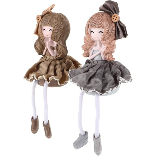 VICASKY Set 2 Figurine Fata in Resina Decorazione Elegante per Casa e Ufficio