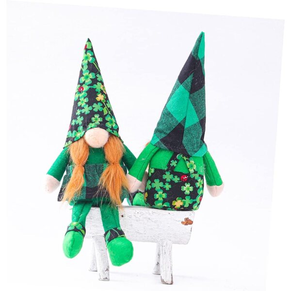 Amosfun 2 St. Patrick's Stoffpuppen 16 cm, bunte festliche Dekoration