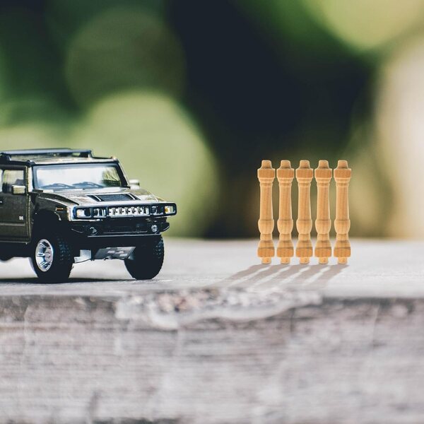 Set 36 Mini Corrimano in Legno per Mobili in Miniatura Casa delle Bambole