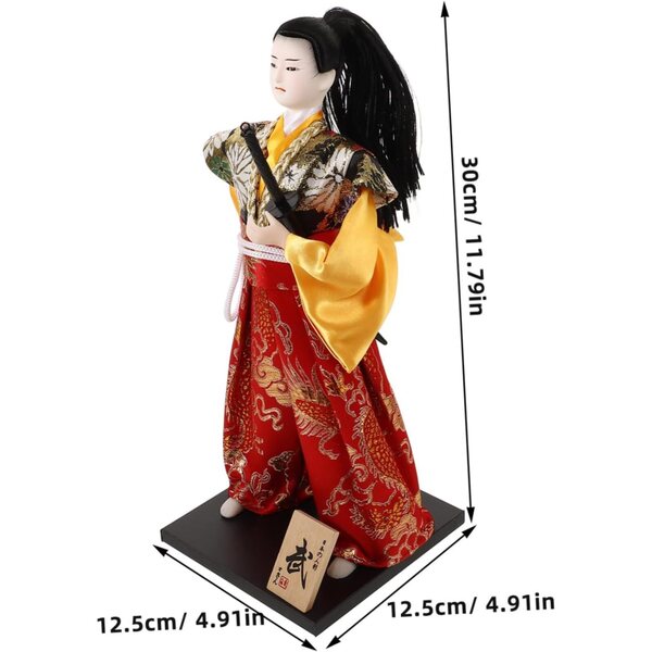 VICASKY Japonaise Samouraï-Puppen: Traditionelle Innen- und Tischdekoration