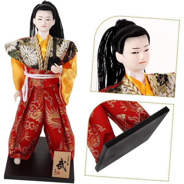 VICASKY Japonaise Samouraï-Puppen: Traditionelle Innen- und Tischdekoration