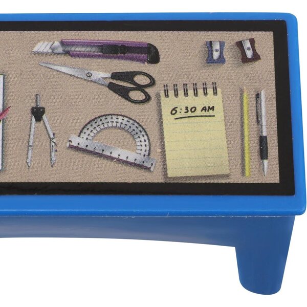 Set Mobili Mini Aula 13 Pezzi Plastica Sicura per Bambole Tavolo Sedia Lavagna