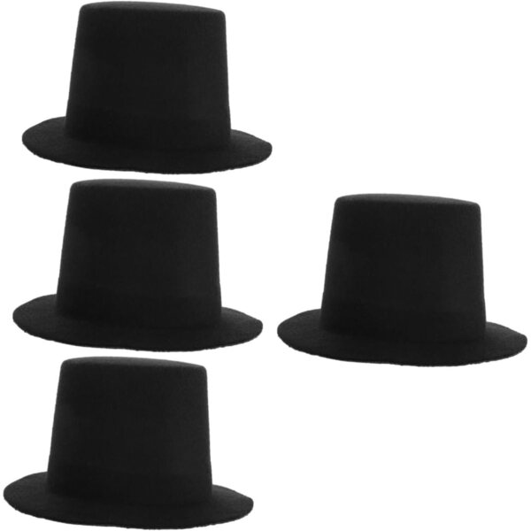 VICASKY Mini cappello cilindrico nero per bambola - accessorio per giochi di ruolo