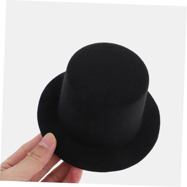 VICASKY Mini cappello cilindrico nero per bambola - accessorio per giochi di ruolo