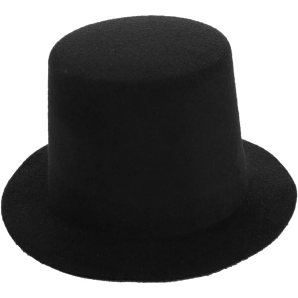 VICASKY Mini cappello cilindrico nero per bambola - accessorio per giochi di ruolo