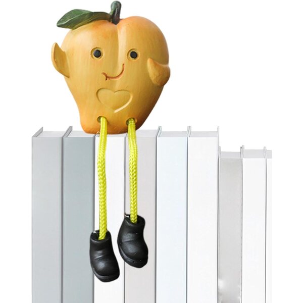 Langbeinige Marionette mit Fruchtmotiv aus Kunstharz zur originellen Heimdekoration
