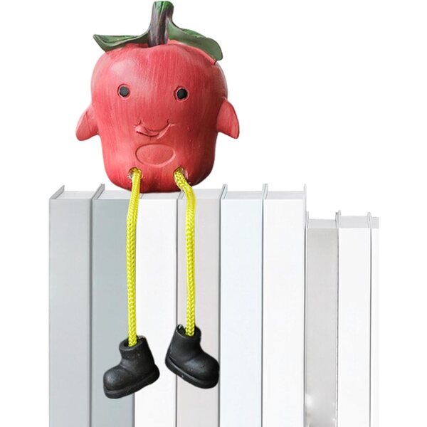 Bambola con gambe pendenti in resina - originale decorazione fruttata ed elegante