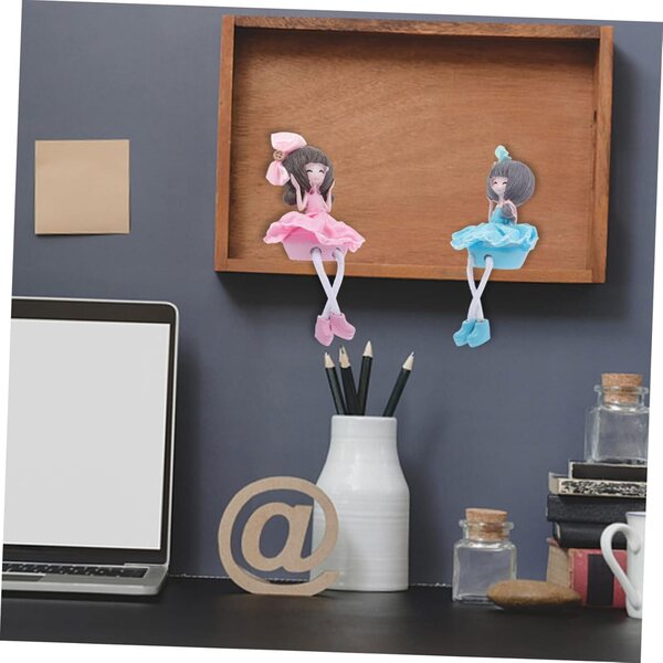 VICASKY Decorazioni bamboles Fatariques Miniature Set 2 Pezzi in Resina e Tessuto