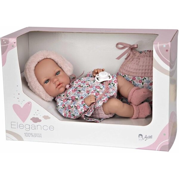 Eleganzpuppen 30 cm Natal Gris mit Multifunktionstasche - Arias
