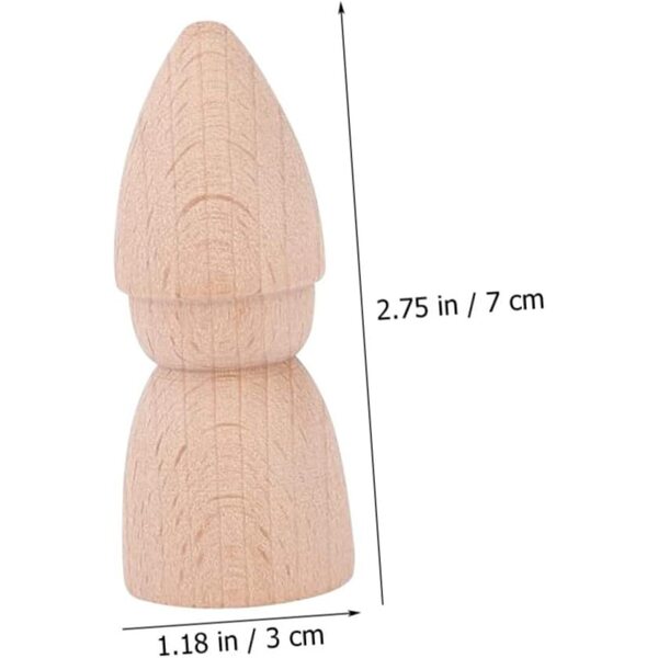 VICASKY 8 Pupazzi in Legno da Montare e Decorare per Creatività e Decorazione