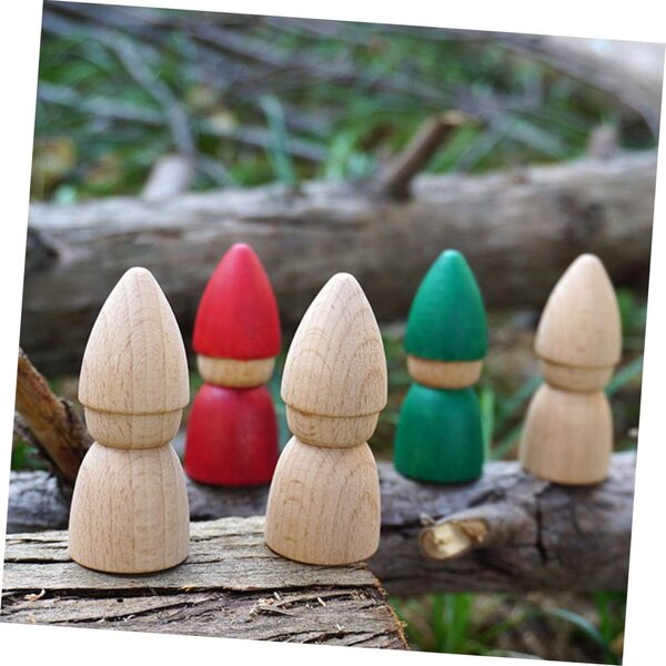 VICASKY 8 Pupazzi in Legno da Montare e Decorare per Creatività e Decorazione