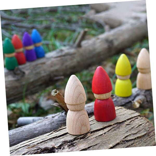 VICASKY 8 Pupazzi in Legno da Montare e Decorare per Creatività e Decorazione