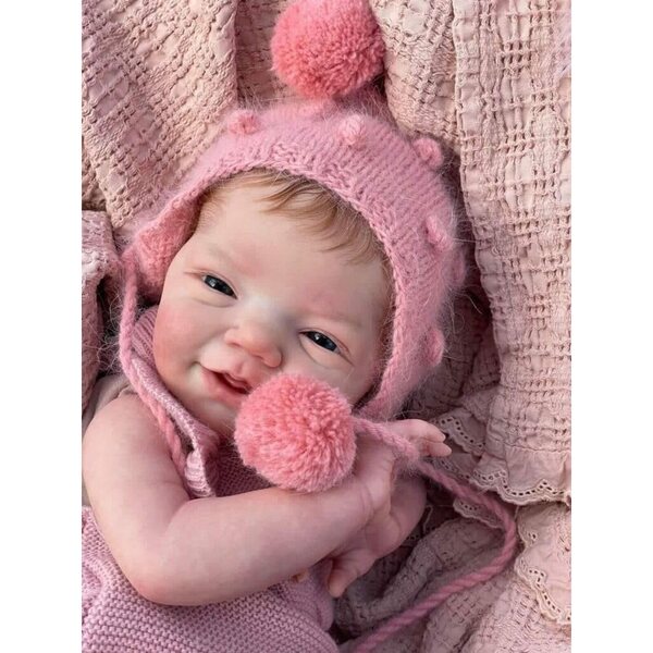Anano Reborn Baby Boy 50 cm. Realistische Silikonpuppe mit komplettem Zubehör