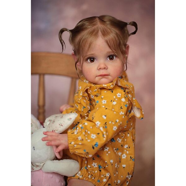 Reborn Baby Silicone Doll 61 cm Vene realistiche Kit completo per bambini