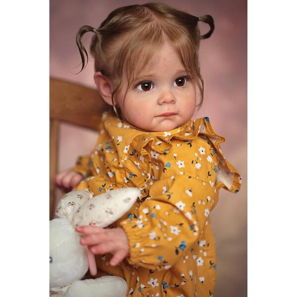Reborn Baby Silicone Doll 61 cm Vene realistiche Kit completo per bambini